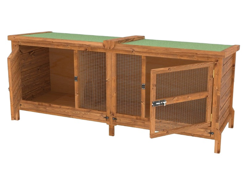 6ft Chartwell Single Luxury Rabbit Hutch