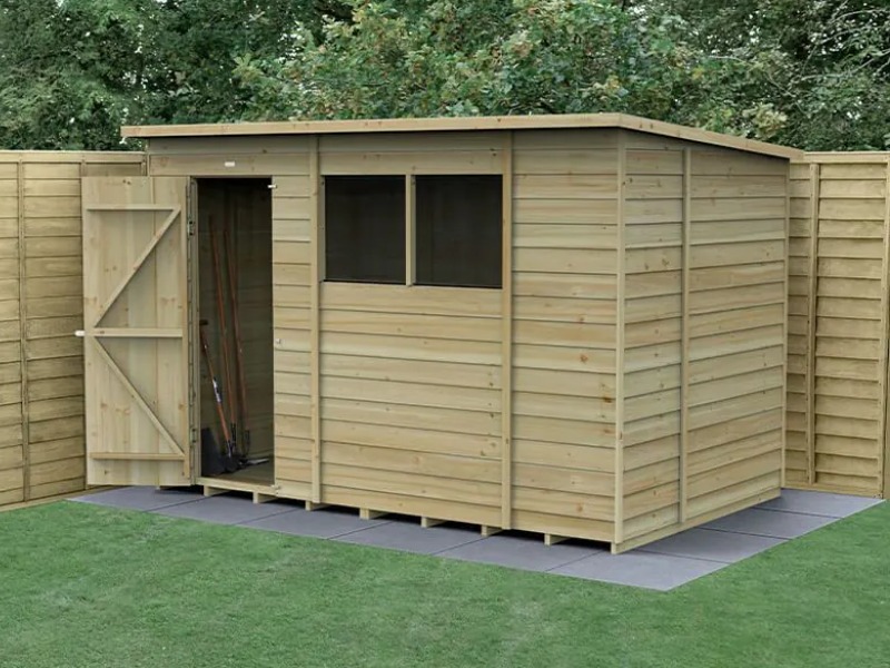 10' x 6' Forest 4Life Overlap Pressure Treated Pent Shed