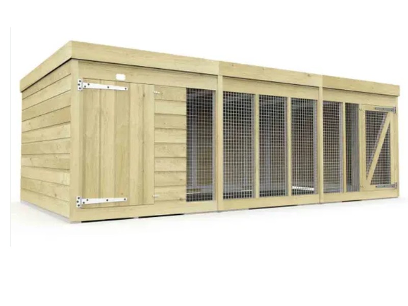 DIY Sheds 12 x 6 Dog Kennel And Run